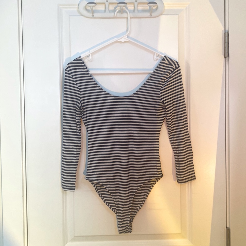Striped Body Suit